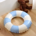 thumbnail image 4 of Retro Striped Swimming Ring Inflatable Swimming Ring Children'S Swimming Pool Float Adult Swimming Circle Swimming Pool Beach Swimming Circle, 4 of 5