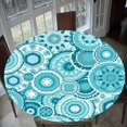 thumbnail image 4 of yuksok Elastic Fitted Table Cover - Geometric Pattern Home Decor - Round & Non-slip and I - 120cm (48 Inch), 4 of 6