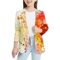 thumbnail image 1 of Kids Boys Girls' IColorful Sp Lashed Ink Printed Personality Suit Jacket, 1 of 4