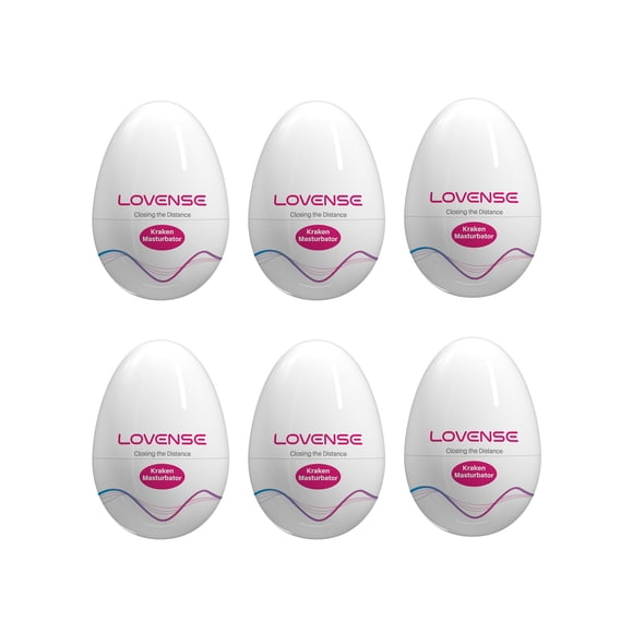 LOVENSE Kraken Masturbateur Jetable en Forme d'Oeuf pour Hommes, Ensemble-Cadeau de 6