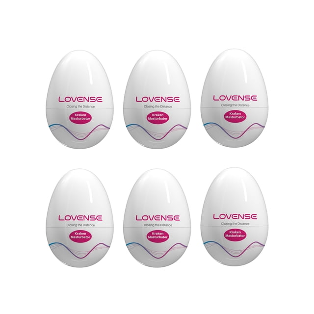 LOVENSE Kraken Disposable Egg Masturbator for Men, 6 Pack Gift Kit Set.