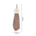 thumbnail image 2 of Flowers Chenille Hand Towel Cute Hanging Hand Wipe Ball Hand Towel Thickened Absorbent Hangable Multifunctional Hand Towel, 2 of 8