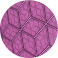 thumbnail image 1 of Ahgly Company Tapis d'Intérieur Lavable en Machine Carré Transitionnel Moyen Violet Rouge Rose, 3 Pieds Carré, 1 of 7