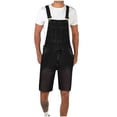 thumbnail image 1 of JIUKE Jumpsuits for Men Casual Summer Washed Suspender Short Rompers 1 Piece Straight Leg Shorts Overalls, 1 of 5