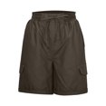 thumbnail image 4 of Innerwin Shorts Summer Casual Ladies Cargo Work Short Stretch Linen Dark Gray S, 4 of 7