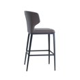 thumbnail image 3 of Tabouret de Bar à Dossier Ailé Rembourré de Qualité Contractuelle Cabo (26 Po/29 Po), 3 of 5