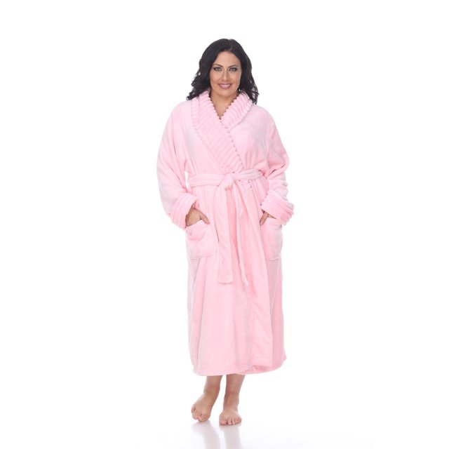 White Mark Women's Super Soft Lounge Robe