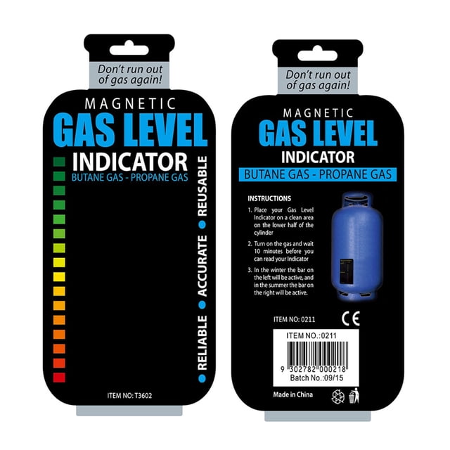Indicateur de Niveau de Bouteille de Carburant Propane Butane GPL à Jauge Magnétique, Indicateur de Niveau de Réservoir de Propane