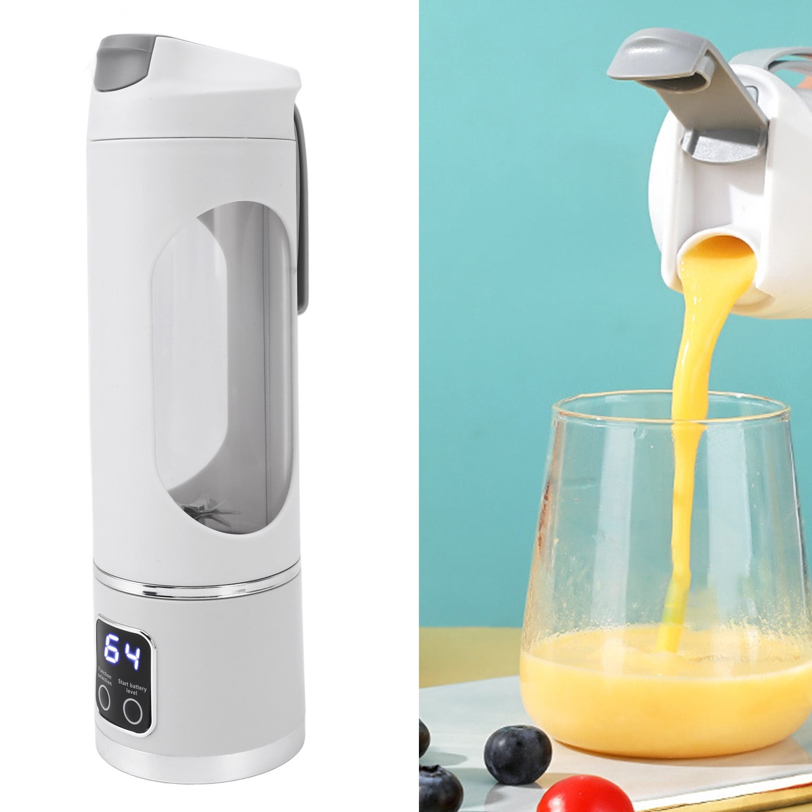 Electric Blender Cup, Powerful Portable Blender Cup Versatile 450ml Capacity 50W  for Office