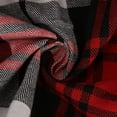 thumbnail image 4 of PEZHADA Womens Casual Plaid Shacket Jacket Button-down Long Sleeve Shirt Jacket Coat Red, 4 of 6
