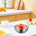 thumbnail image 1 of Ensemble de Bols à Mélanger en Acier Inoxydable, Organisateur de Rangement pour Aliments de Réfrigérateur Domestique, Robuste, Résistant à la Rouille, Robuste, Facile à Nettoyer, Va au Lave-Vaisselle, Polyvalent pour Mélanger, Servir, Salade, Maïs Soufflé, Empilable, 1 of 6
