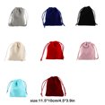 thumbnail image 3 of Drawstring Bag Storage Burlap Packaging Gift Corset Bundle Pouches Sack Jewelries Bundle Organize Candy Cosmetic Coins Pink, 3 of 9