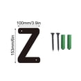 thumbnail image 2 of Big Savings! Three-Dimensional Iron Art Number Sign, House Number Metal Letters, Wall-Mounted Home Address Sign with Screws for Outdoor and Indoor Use, 2 of 5