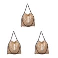 thumbnail image 2 of kurtrusly 1/2/3 Wide Application Convenient And Practical Chain Handbag For Women - Foldable Shoulder Bag Fashion PU Chain Shoulder Bag golden 3PCS, 2 of 6