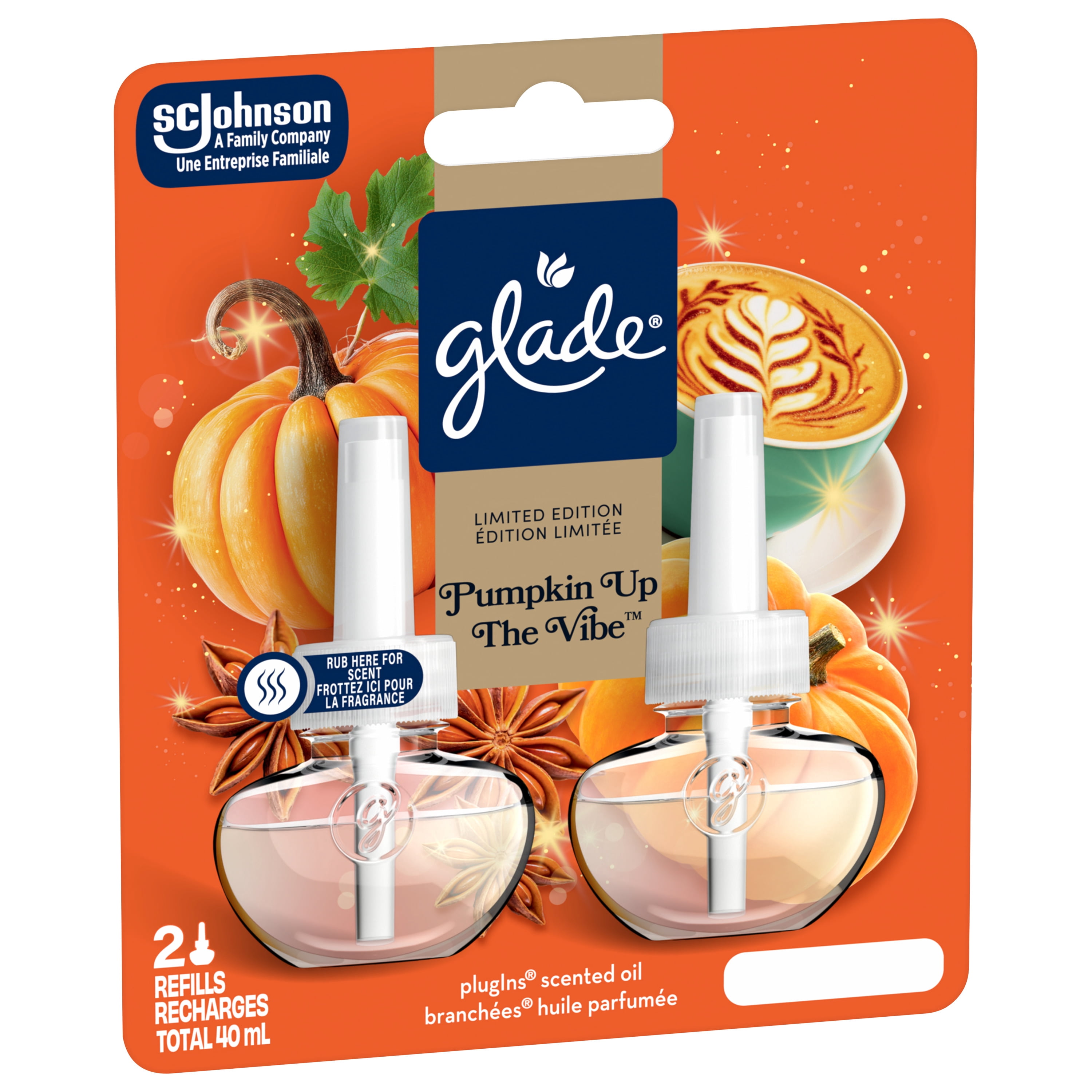 Glade Branchées® Huile parfumée Recharge, Golden Pumpkin and Spice™