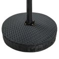 thumbnail image 3 of vidaXL 3 Piece Garden Bar Set with Cushions Poly Rattan Black, 3 of 5