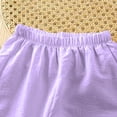thumbnail image 5 of Zpanxa Girls Short Sets Summer Solid Color Thin Home Clothing with Ruffle Round Neck Tank Top Sets 10-11 Years, 5 of 5
