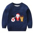 thumbnail image 1 of QUDDERR Chandails pour Enfants Garçons Filles 1-6 Ans Bébé Tricot de Noël Pull Automne Hiver Col Rond pour Tout-Petit, 1 of 9