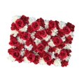 thumbnail image 1 of Rongfmy Panneau Mural de Fleurs Panneau Floral d'Exposition Artificielle pour Réception Maison Extérieur Rouge, 1 of 9