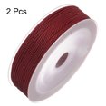thumbnail image 3 of Unique Bargains 2 Pack Twisted Nylon Twine Thread Beading Cord 1.5mm 20M/65 Feet Extra Strong Braided Nylon String, Dark Red, 3 of 6