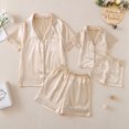 thumbnail image 2 of Ensembles de Pyjamas à Manches Courtes 2PCS pour la Famille Taille Verte Bébé-Enfant-Adulte Unisexe, 2 of 8