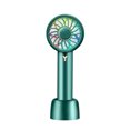 thumbnail image 2 of Handheld Fan Adjustable Rechargeable Portable Cooling Device Travel Battery Operated Outdoor Brushless Plastic Cooler Gift Green with Light, 2 of 9