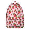 thumbnail image 1 of Sac à Dos de Voyage Motif de Baies Rouges Kawaii, Mignon Sac de Jour Décontracté à Imprimé Fraises avec Transport Confortable pour Activités de Plein Air, 1 of 4