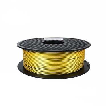 EL3D Filament d'Imprimante 3D; PLA Soyeux Tricolore, Or-Cuivre-Noir, 1kg 1,75mm