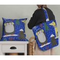 thumbnail image 5 of Soimoi Blue Rayon Fabric Christmas Tree & Penguin Cartoon Print Sewing Fabric Yard 56 Inch Wide, 5 of 5