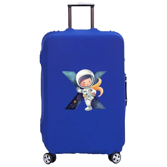 Luggage Cover Washable Case Cover Protective Case Scratch Proof Case Cover Suitable for Astronaut Print Pattern Fits 18-32 Inch 8astronaut letter X M