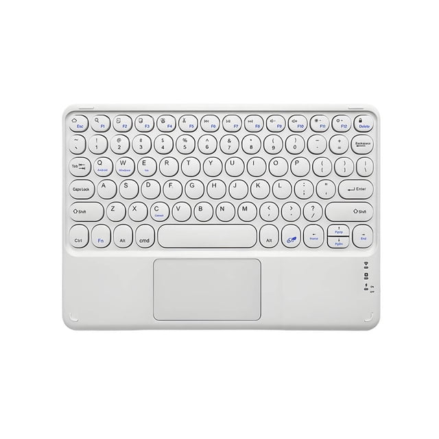 Estbridge Clavier Bluetooth Résistance à la Pression Élevée Petit Clavier Rétroaction au Toucher Parfaite Clavier Sans Fil avec Pavé Tactile Style 7