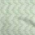 thumbnail image 1 of oneOone Polyester Spandex Green Fabric Writing Font Craft Projects Decor Fabric Printed By The Yard 56 Inch Wide-XG, 1 of 4