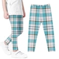 thumbnail image 2 of QIPOPIQ Leggings à Carreaux pour Filles en Liquidation, 2 of 5