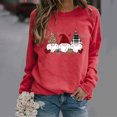 thumbnail image 2 of RKSTN Chandail pour Femmes Décontracté à Manches Longues Blouse à Imprimé de la Saint-Valentin Hauts Chandail Col Rond Coupe Ample Chandail, 2 of 3