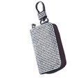 thumbnail image 3 of jinwen Car Key Fob Case Universal with Metal Hook PU Leather Smart Key Fob Holder White, 3 of 9
