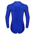 thumbnail image 2 of Eandarui Men's Tango Latin Dance Leotard Shirts Shiny Rhinestone Long Sleeve Chacha Rumba Samba Blue 3XL, 2 of 7