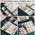thumbnail image 3 of EGNMCR Jewelry Boxes & Organizers Jewelry Box With Lock And Mirror Jewelry Organizer Storage Case With 3-Layers Display For Earrings Bracelets Rings Watches Jewelry Boxs, 3 of 8