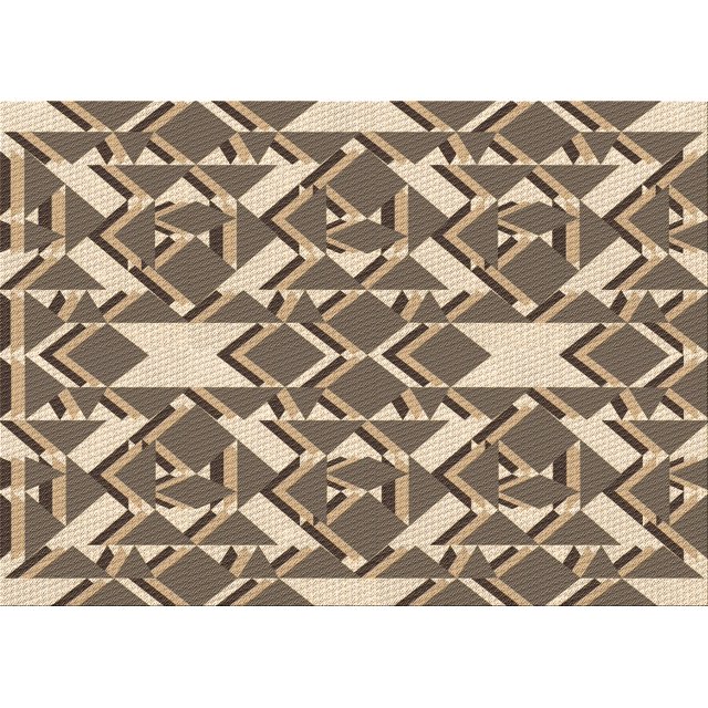 Ahgly Company Machine Washable Indoor Rectangle Transitional Coffee Brown Area Rugs, 8' x 10'