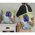 thumbnail image 5 of Soimoi Orange Modal Satin Fabric Tropical Leaves Print Fabric by Yard 42 Inch Wide, 5 of 5