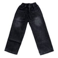 thumbnail image 4 of Jeans à Taille Élastique pour Garçons - Denim Printemps/automne, Style Cargo Ample, Mélange Polyester, 4 of 5