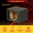 thumbnail image 2 of QPower Enceinte MDF à Basse Profonde à Évent Simple pour Caisson de Basses de 12 Pouces, Réglée 42Hz, 1,65 Pi3, 2 of 8