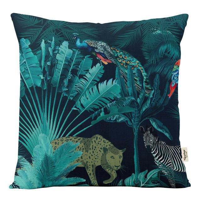 VargottamSquare Pillow Cover - Decorative Pillow Covers18x18 Inches,PrintedTeal BlueThemePillowcase, DecorativeSquareCushionCovers
