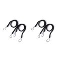 thumbnail image 2 of stanreset 1/2/3/5 2 Pieces Household Hotel Polyester Curtain Holdback Living Room Drape Tieback Draperies Decorative Holder Waved Rope Black 2PCS, 2 of 6