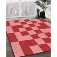 thumbnail image 3 of Ahgly Tapis Rectangulaire Lavable en Machine Intérieur Transitionnel Rouge Pastel Rose, 3 Pieds x 5 Pieds, 3 of 7