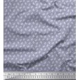 thumbnail image 1 of Soimoi Polyester Crepe Fabric Anchor Hook Nautical Print Fabric by The Yard 42 Inch Wide, 1 of 3