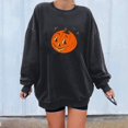 thumbnail image 2 of VEKDONE 2025 Liquidation Halloween Chandails pour Femmes Col Rond Tendance Décontracté Vintage Chandails à Imprimé Citrouille Coupe Ample Chandails à Manches Longues, 2 of 4