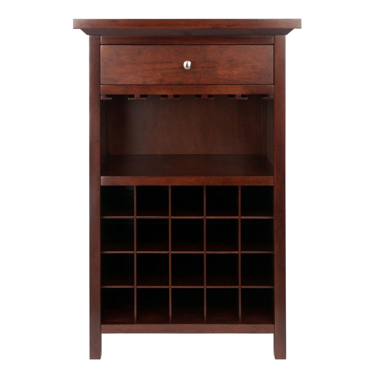 Winsome Chanlis armoire à vin en fini noyer