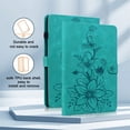 thumbnail image 3 of XYX Tablet Case for Redmi Pad SE 11.0 inch, Lily Flower Pattern PU Leather Multiple Viewing Angles Stand Slim Folio Tablet Cover (Green), 3 of 7