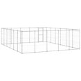 thumbnail image 3 of vidaXL Chenil Extérieur pour Chien Acier Galvanisé 36,3 M2, 3 of 4