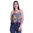 thumbnail image 1 of Moomaya Camisole Courte à Bretelles Spaghetti Imprimée pour Femmes, Hauts d'Été, 1 of 5